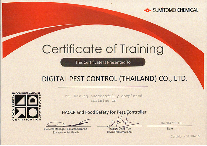 HACCP and Food Safety for Pest Controller